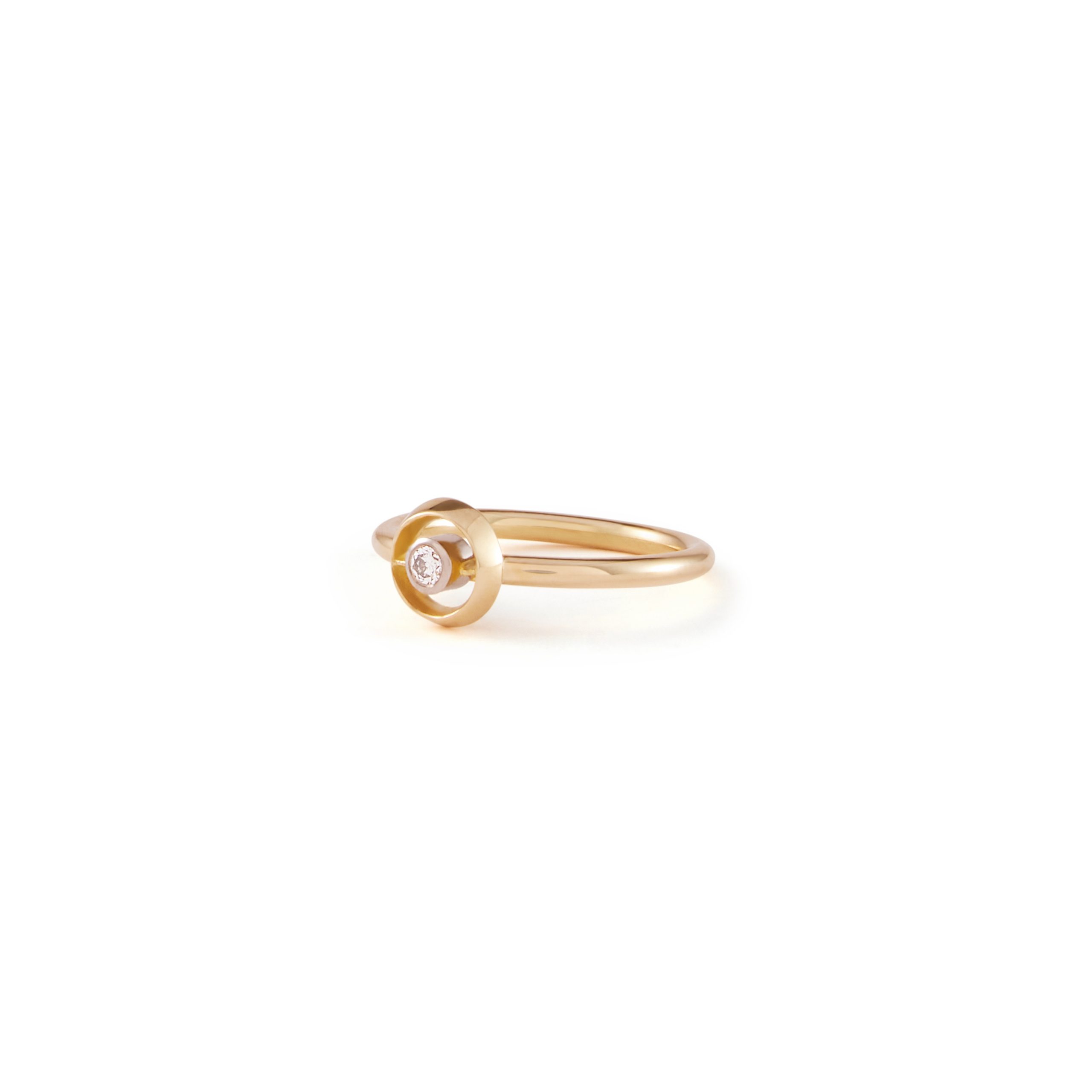 18ct Yellow Gold and Diamond Halo Dress Ring. - Lind Jewellery Design