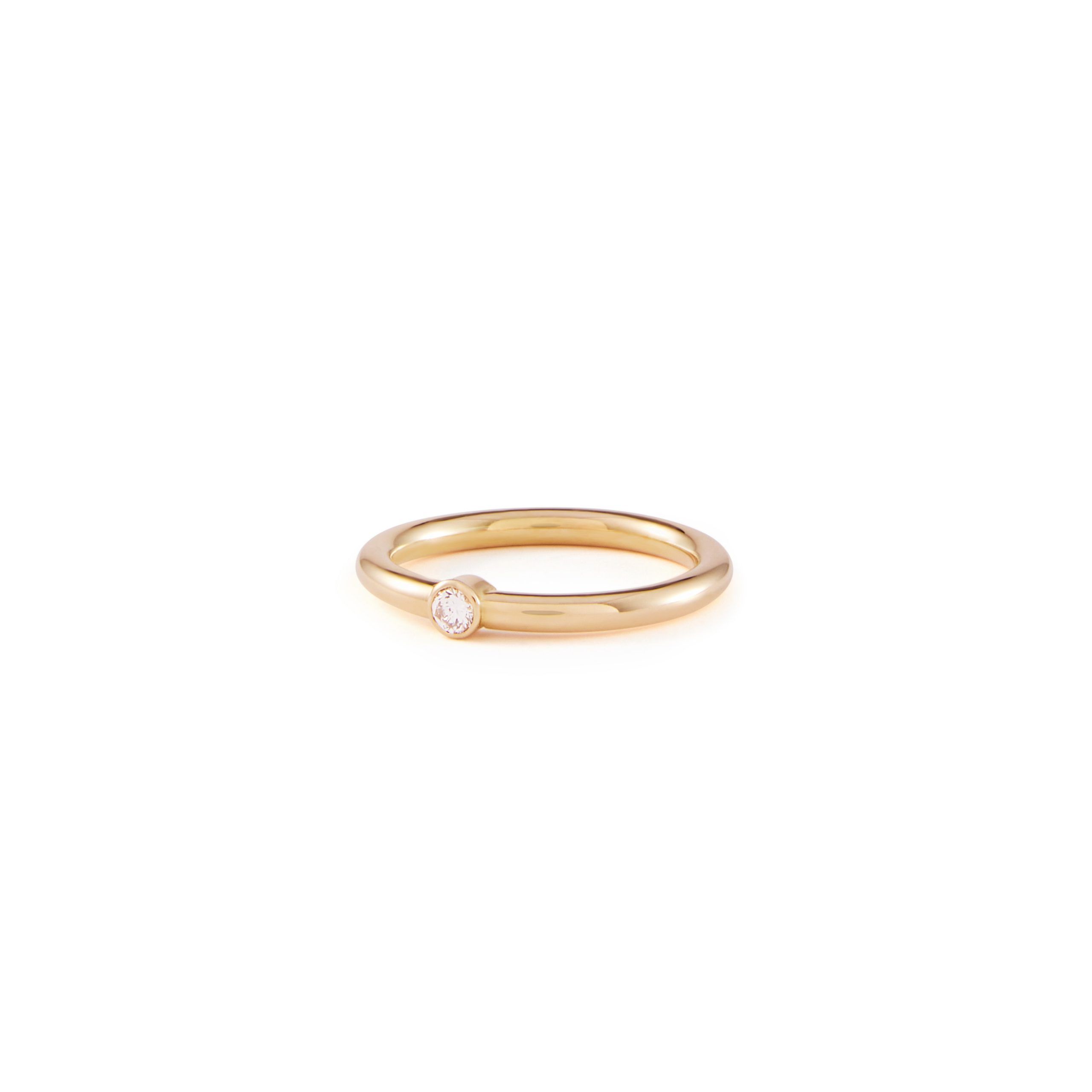 18ct Yellow Gold and Bezel Diamond Ring. - Lind Jewellery Design