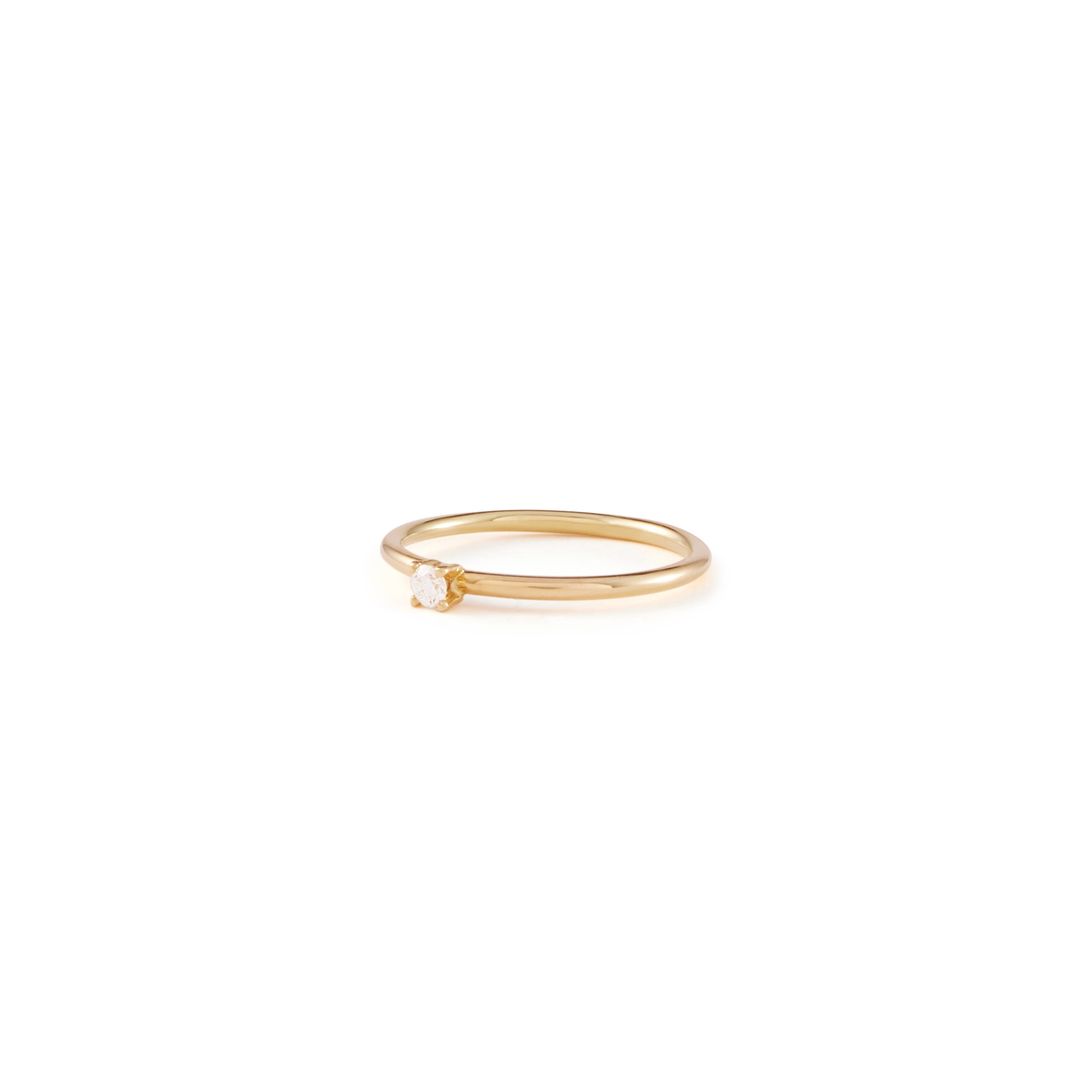 9ct Yellow Gold and Claw Set Diamond Band. - Lind Jewellery Design